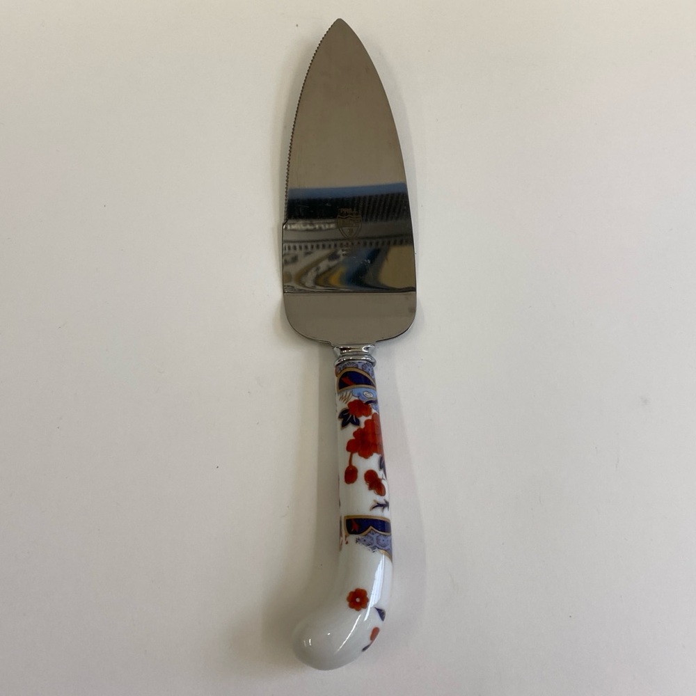 Vintage House of Prill Sheffield Stainless Steel MANDARIN Cake Knife Pie Cutter